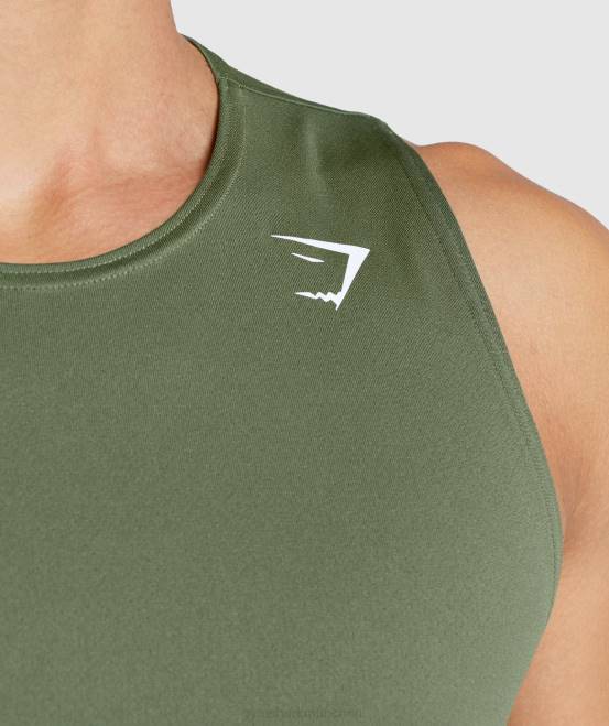Kernolive Kleidung Gymshark Männer Ankunftstank 04P8892