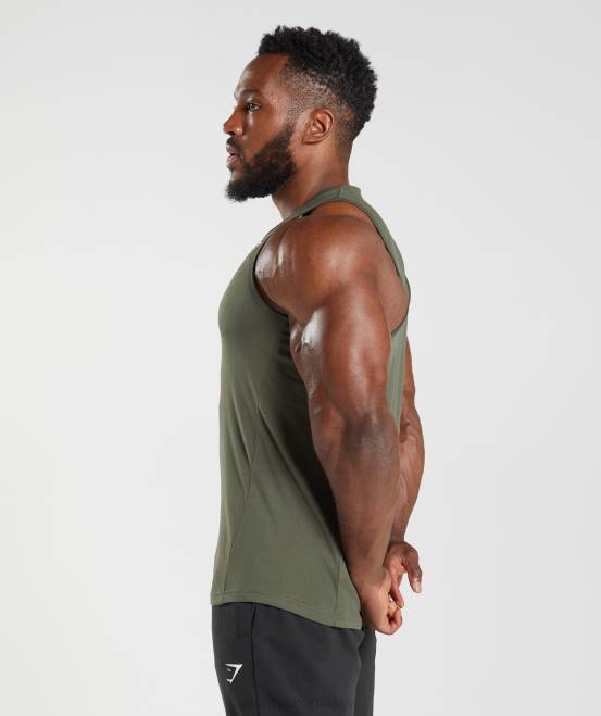 Kernolive Kleidung Gymshark Männer Reaktionstank 04P8963