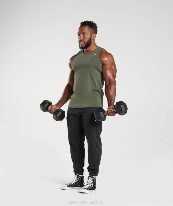 Kernolive Kleidung Gymshark Männer Reaktionstank 04P8963