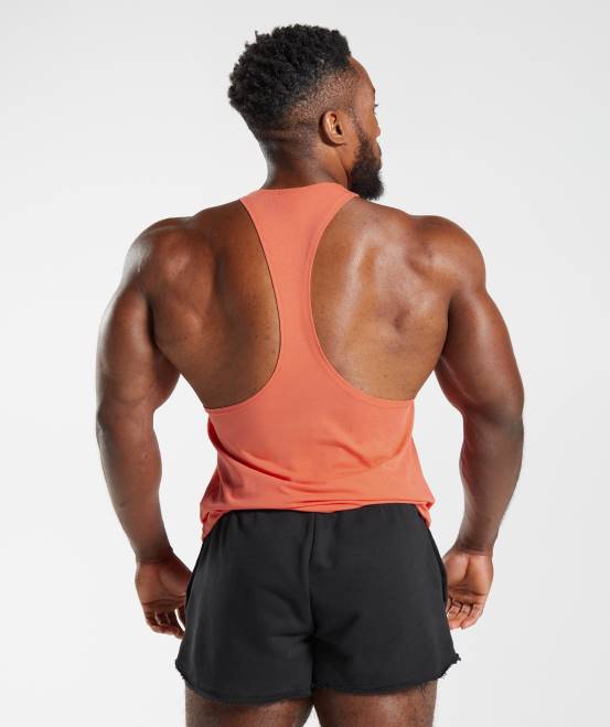Luft- und Raumfahrtorange Kleidung Gymshark Männer Legacy-Stringer 04P81017