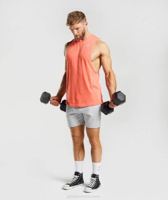 Luft- und Raumfahrtorange Kleidung Gymshark Männer Reagieren Sie mit dem Drop-Arm-Tank 04P8954