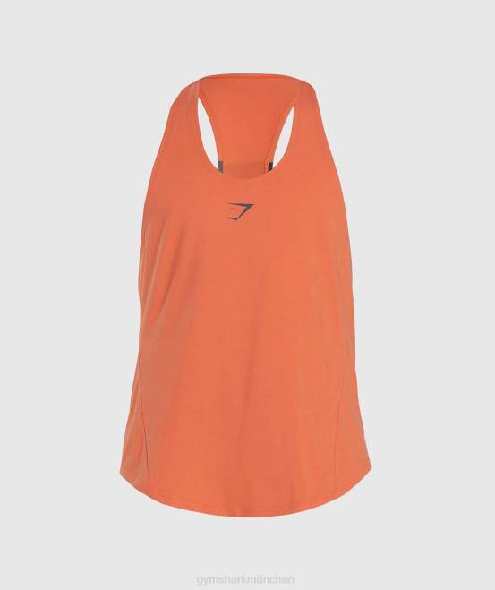 Luft- und Raumfahrtorange Kleidung Gymshark Männer kräftiger Stringer 04P81018