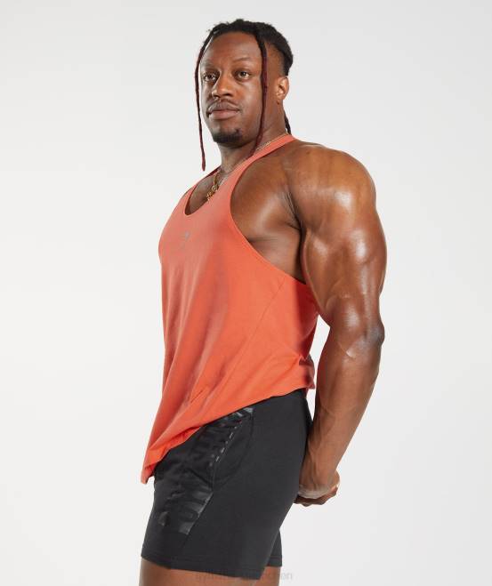 Luft- und Raumfahrtorange Kleidung Gymshark Männer kräftiger Stringer 04P81018