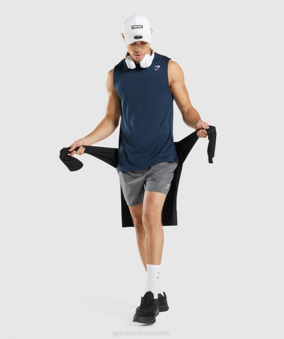 Marine Kleidung Gymshark Männer Ankunft ärmelloses T-Shirt 04P8945