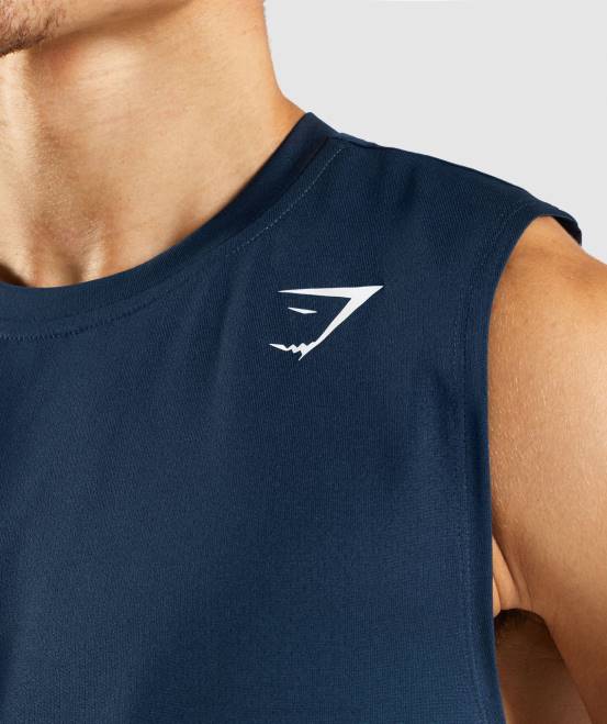 Marine Kleidung Gymshark Männer Ankunft ärmelloses T-Shirt 04P8945