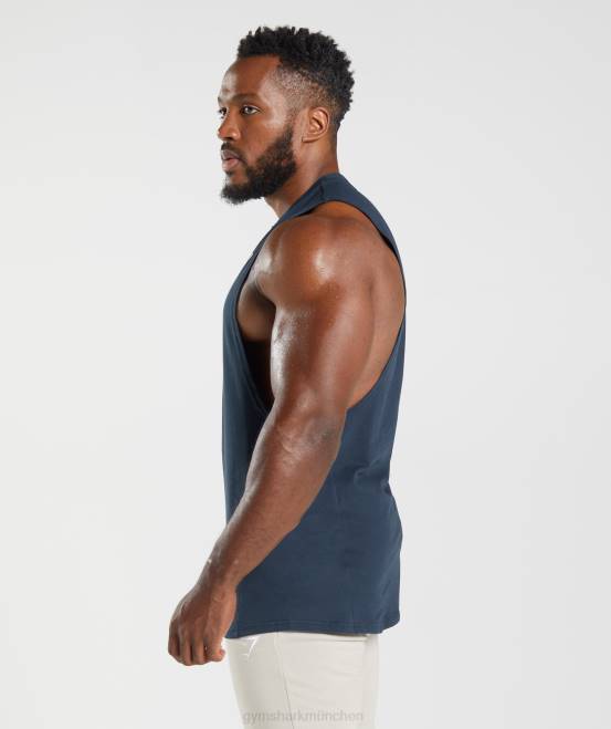 Marine Kleidung Gymshark Männer Reagieren Sie mit dem Drop-Arm-Tank 04P8889