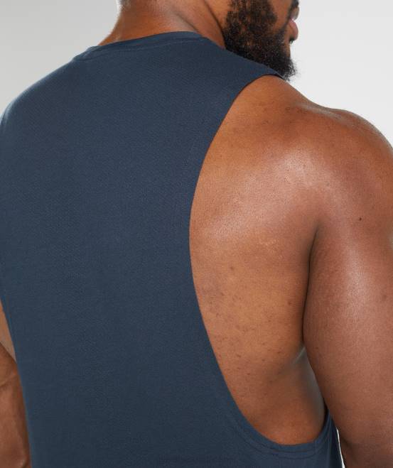 Marine Kleidung Gymshark Männer Reagieren Sie mit dem Drop-Arm-Tank 04P8889