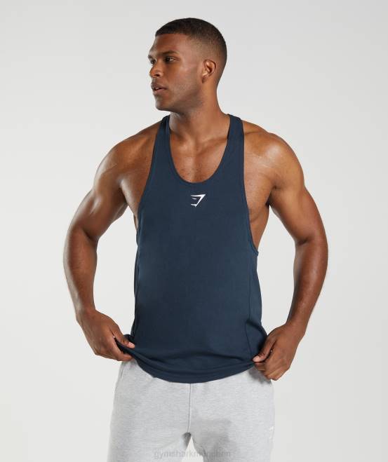 Marine Kleidung Gymshark Männer Stringer reagieren 04P8986