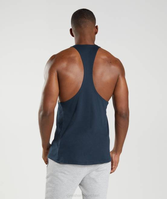 Marine Kleidung Gymshark Männer Stringer reagieren 04P8986