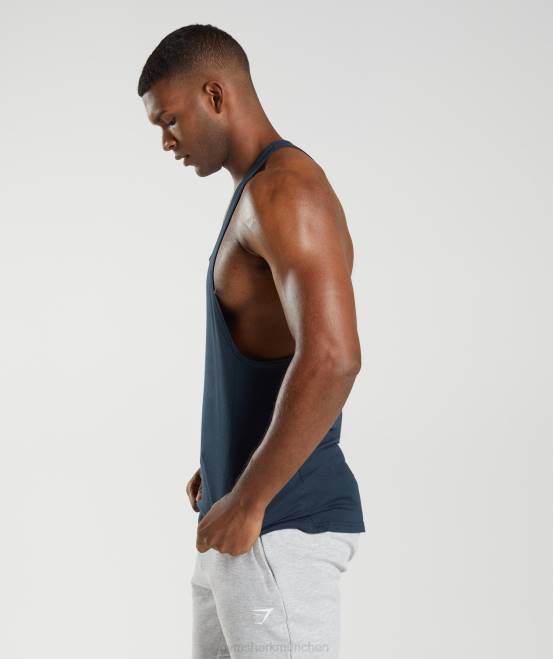 Marine Kleidung Gymshark Männer Stringer reagieren 04P8986