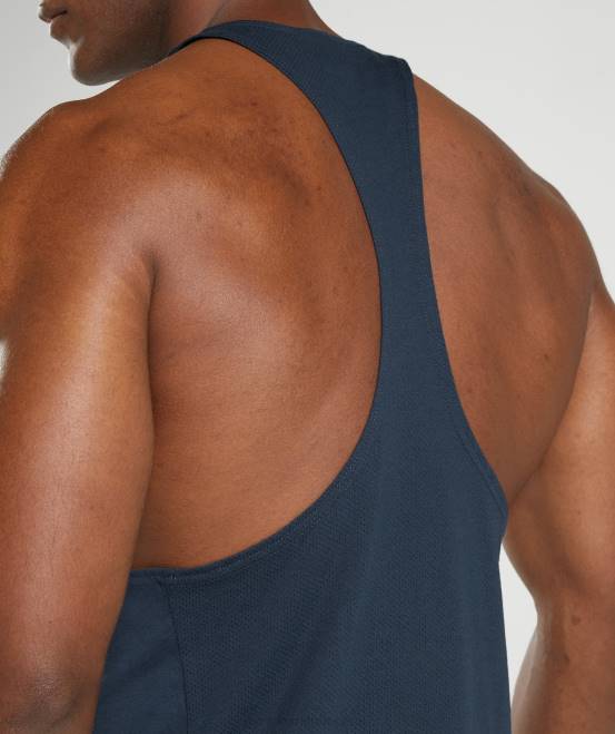 Marine Kleidung Gymshark Männer Stringer reagieren 04P8986