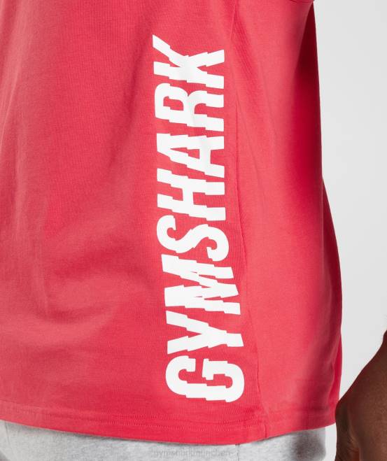 Papagei rot Kleidung Gymshark Männer Slice-Stringer 04P8988