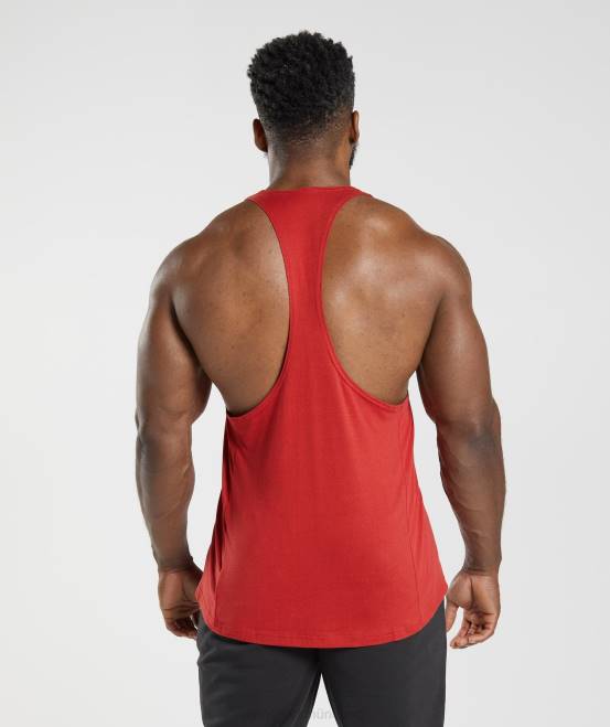 Salsa-Rot Kleidung Gymshark Männer Stringer reagieren 04P81023