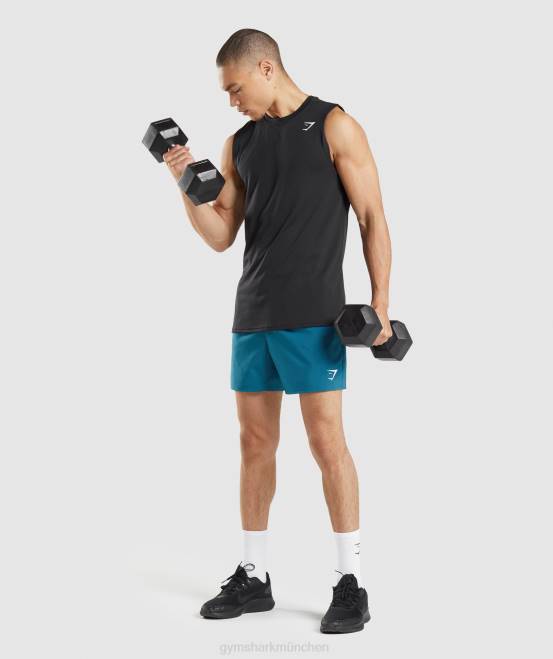 Schwarz Kleidung Gymshark Männer Ankunft ärmelloses T-Shirt 04P8915
