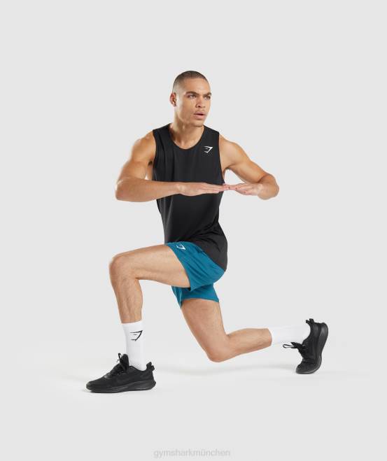 Schwarz Kleidung Gymshark Männer Ankunftstank 04P8884