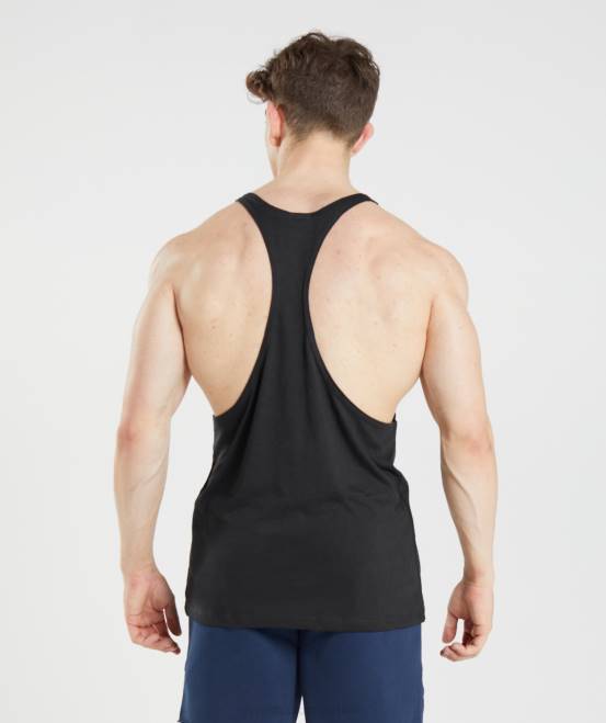 Schwarz Kleidung Gymshark Männer Legacy-Stringer 04P81005