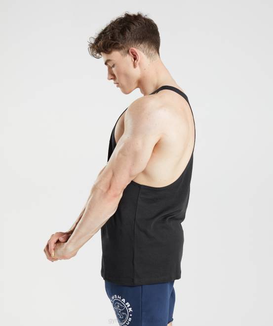 Schwarz Kleidung Gymshark Männer Legacy-Stringer 04P81005