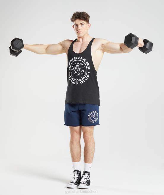 Schwarz Kleidung Gymshark Männer Legacy-Stringer 04P81005