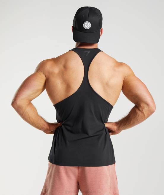 Schwarz Kleidung Gymshark Männer Power-Stringer 04P8987