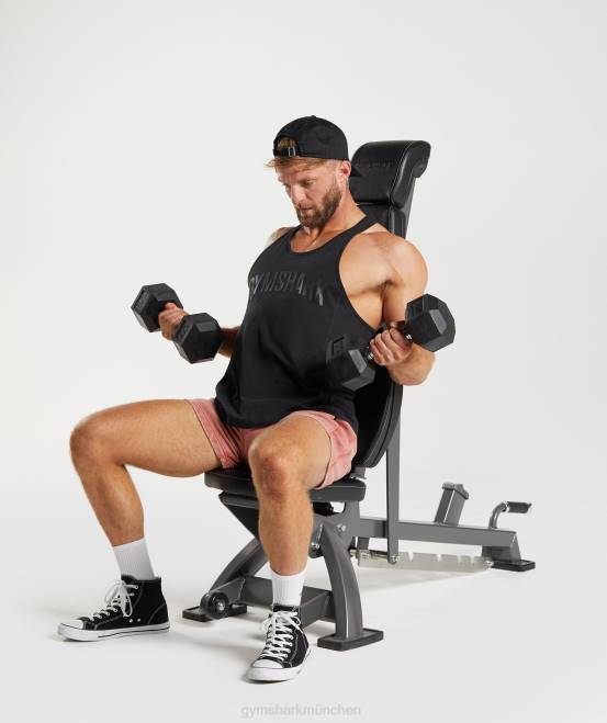 Schwarz Kleidung Gymshark Männer Power-Stringer 04P8987
