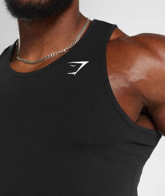 Schwarz Kleidung Gymshark Männer kritischer 2.0-Panzer 04P8924