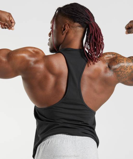 Schwarz Kleidung Gymshark Männer kritischer 2.0-Stringer 04P8975