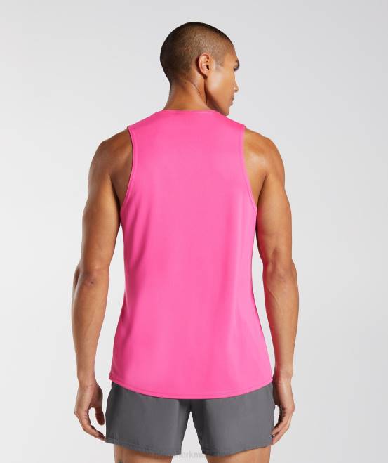 helles Fuchsia Kleidung Gymshark Männer Ankunftstank 04P8957