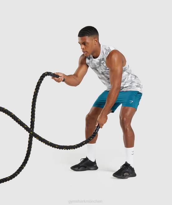 hellgrauer Druck Kleidung Gymshark Männer Ankunft ärmelloses T-Shirt 04P8905