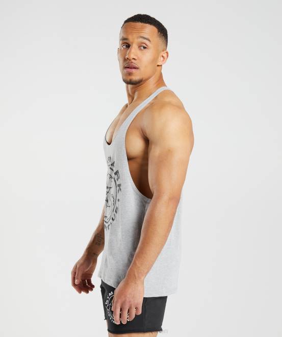 hellgrauer Kernmergel Kleidung Gymshark Männer Legacy-Stringer 04P8999