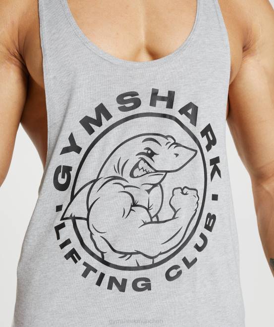 hellgrauer Kernmergel Kleidung Gymshark Männer Legacy-Stringer 04P8999