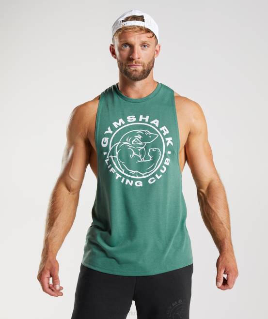 hoya grün Kleidung Gymshark Männer Legacy-Drop-Arm-Tank 04P8960