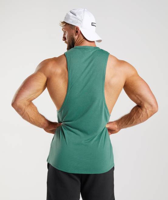 hoya grün Kleidung Gymshark Männer Legacy-Drop-Arm-Tank 04P8960