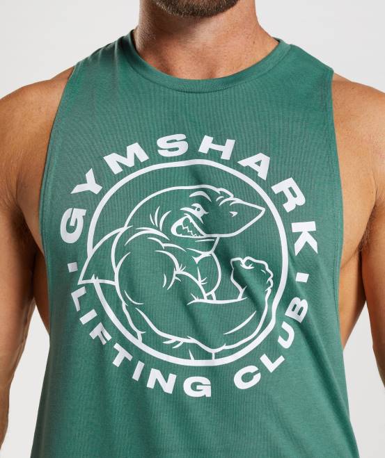 hoya grün Kleidung Gymshark Männer Legacy-Drop-Arm-Tank 04P8960