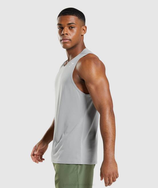 rauchgrau Kleidung Gymshark Männer Ankunftstank 04P8953