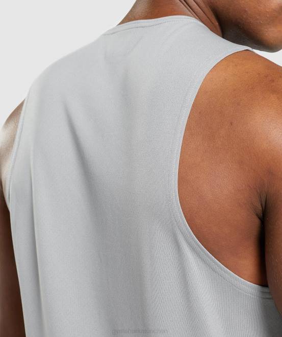 rauchgrau Kleidung Gymshark Männer Ankunftstank 04P8953