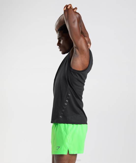 schwarz/schwarz meliert Kleidung Gymshark Männer Sporttank 04P8925