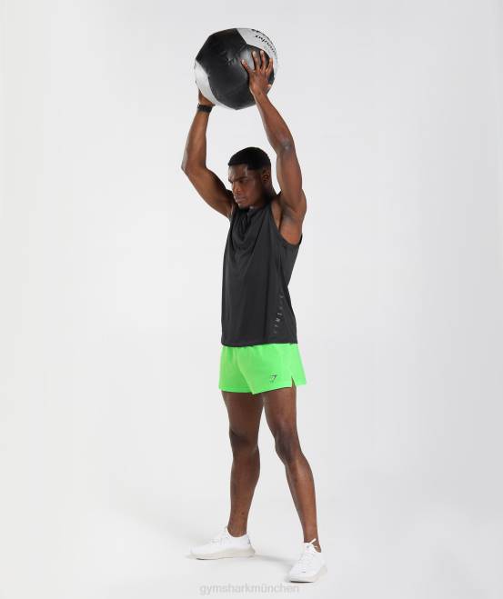 schwarz/schwarz meliert Kleidung Gymshark Männer Sporttank 04P8925