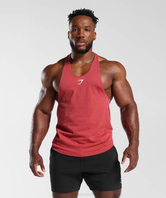 sonnengetrocknetes Rot (ausverkauft) Kleidung Gymshark Männer Stringer reagieren 04P81026