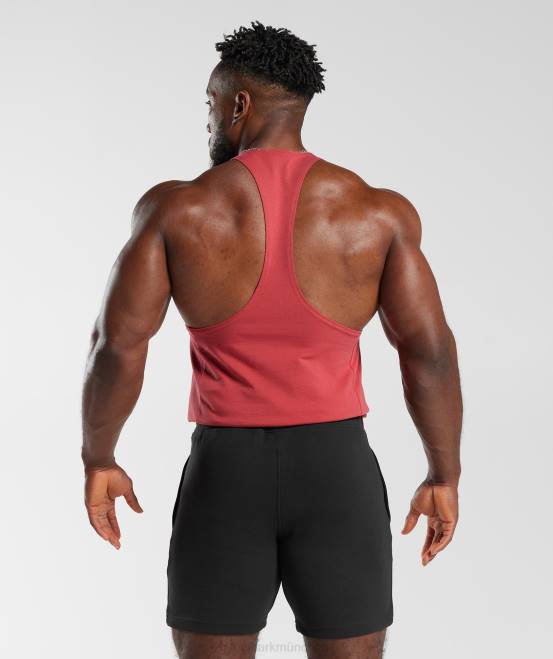 sonnengetrocknetes Rot (ausverkauft) Kleidung Gymshark Männer Stringer reagieren 04P81026