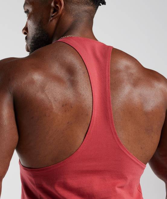 sonnengetrocknetes Rot (ausverkauft) Kleidung Gymshark Männer Stringer reagieren 04P81026