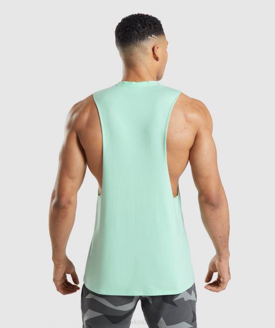 turboblau Kleidung Gymshark Männer kritischer Drop-Arm-Tank 04P8941