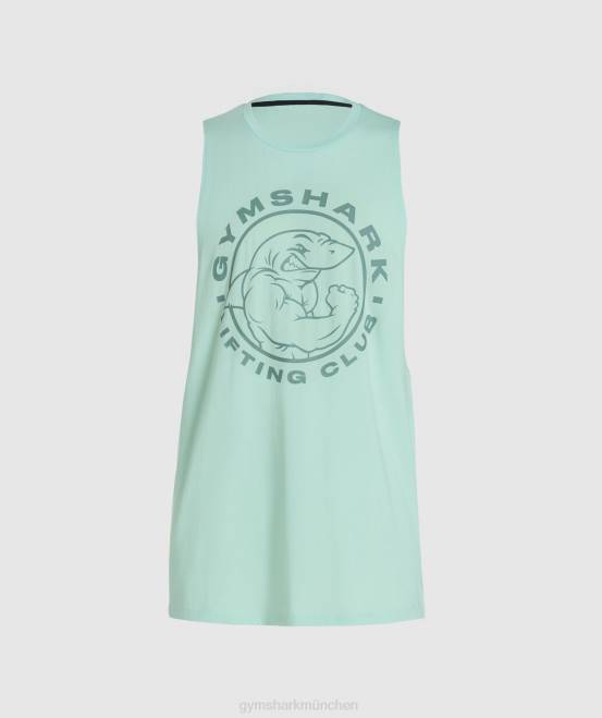 wassergrün Kleidung Gymshark Männer Legacy-Drop-Arm-Tank 04P8964