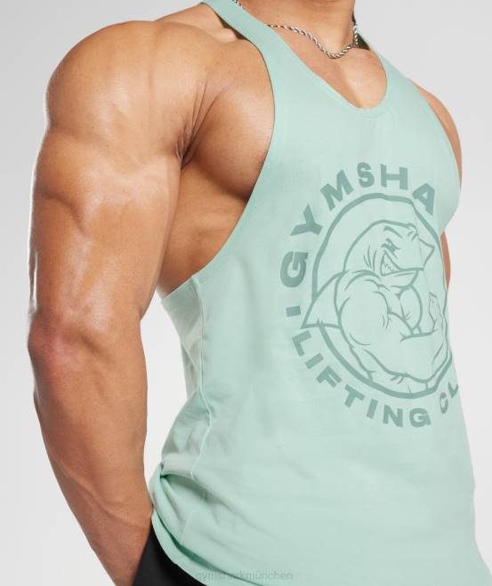 wassergrün Kleidung Gymshark Männer Legacy-Stringer 04P81011