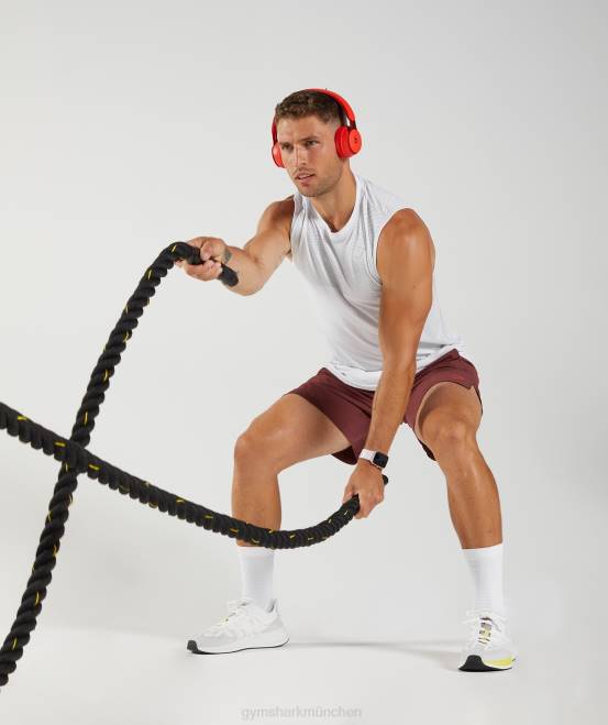 weiß/hellgrau Kleidung Gymshark Männer Apex nahtloser Tank 04P8899