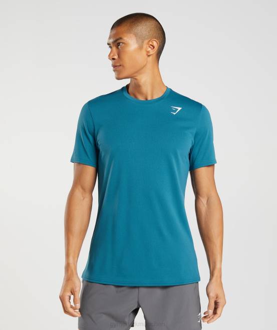 Atlantikblau Kleidung Gymshark Männer Ankunfts-T-Shirt 04P8667