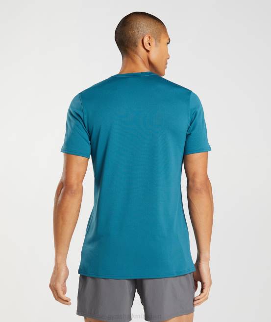Atlantikblau Kleidung Gymshark Männer Ankunfts-T-Shirt 04P8667