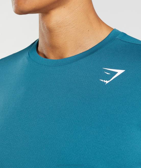 Atlantikblau Kleidung Gymshark Männer Ankunfts-T-Shirt 04P8667