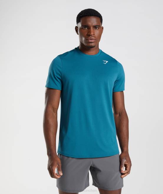 Atlantikblau Kleidung Gymshark Männer Ankunfts-T-Shirt 04P8759
