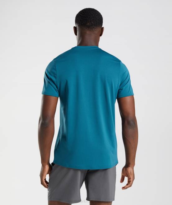 Atlantikblau Kleidung Gymshark Männer Ankunfts-T-Shirt 04P8759