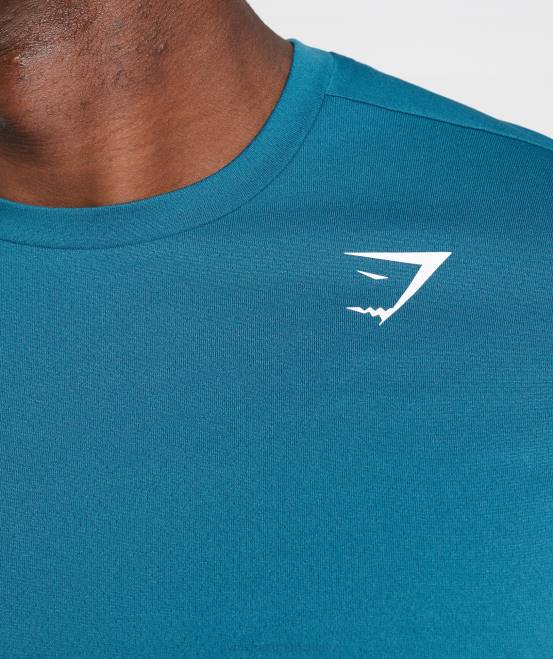 Atlantikblau Kleidung Gymshark Männer Ankunfts-T-Shirt 04P8759